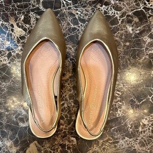Chinese Laundry Metallic Gold Flats